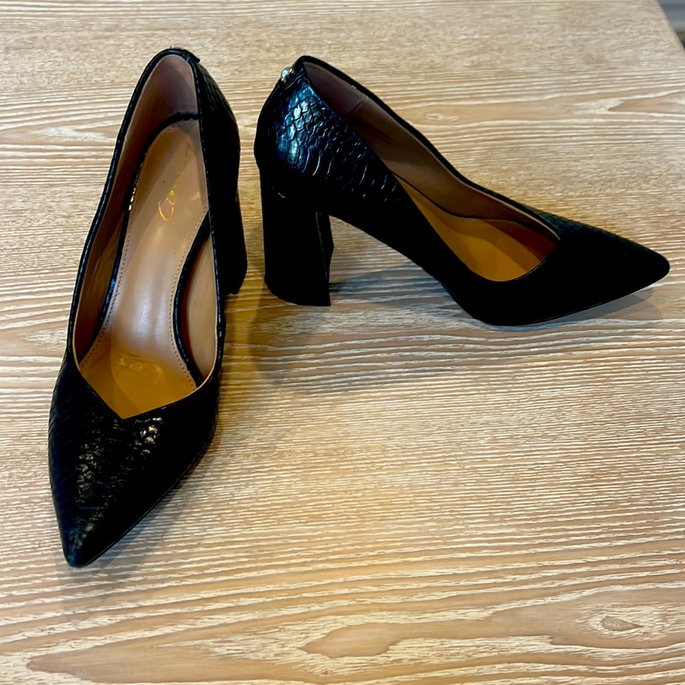 Black Block Heel size 6